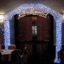 White Lighted Metal Arch