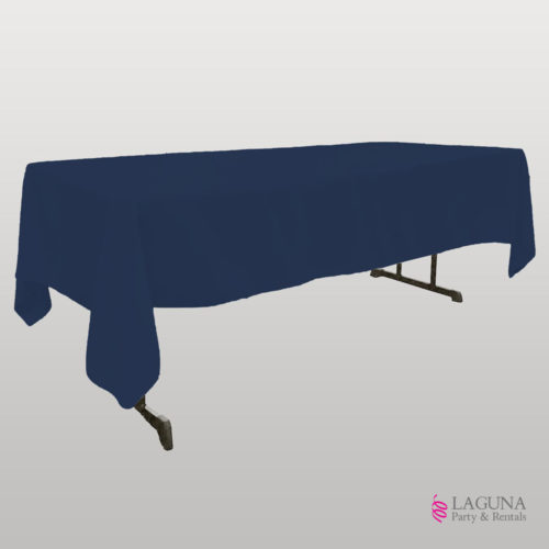 Rectangle Table Cover, Linen, Navy