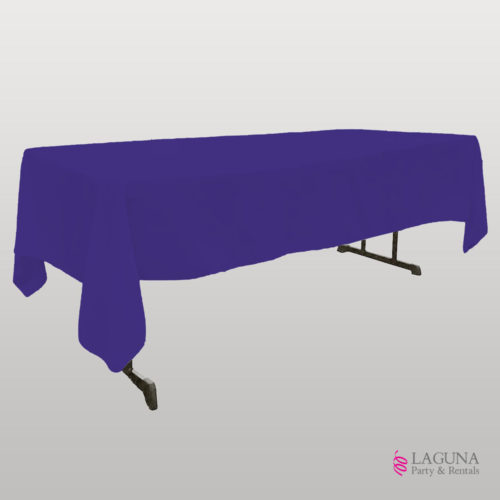 Rectangle Table Cover, Linen, Purple
