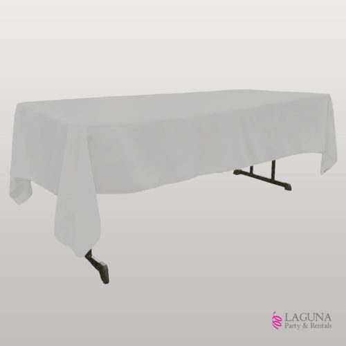 Rectangle Table Cover, Linen, Silver
