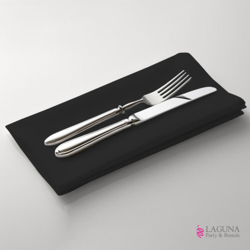 Linen Napkin, Black (set of 10)