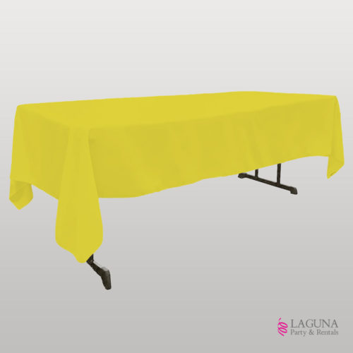 Rectangle Table Cover, Linen, Yellow