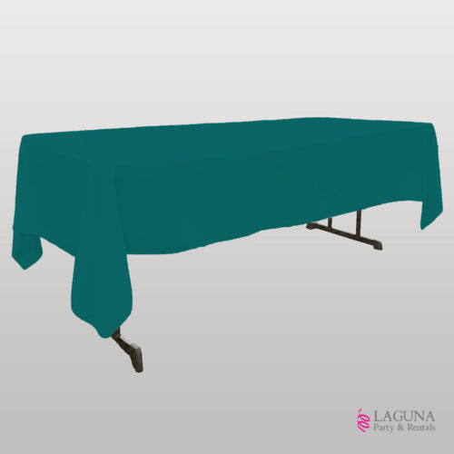 Rectangle Table Cover, Linen, Teal