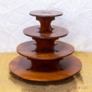 4 Tiered Cake / Dessert Stand, Wood