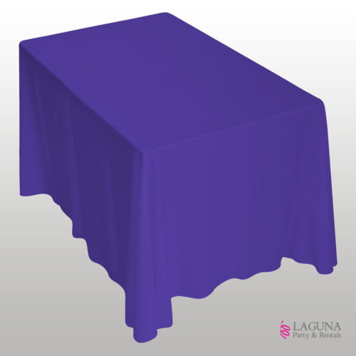 Rectangle Table Drape, Linen, Purple
