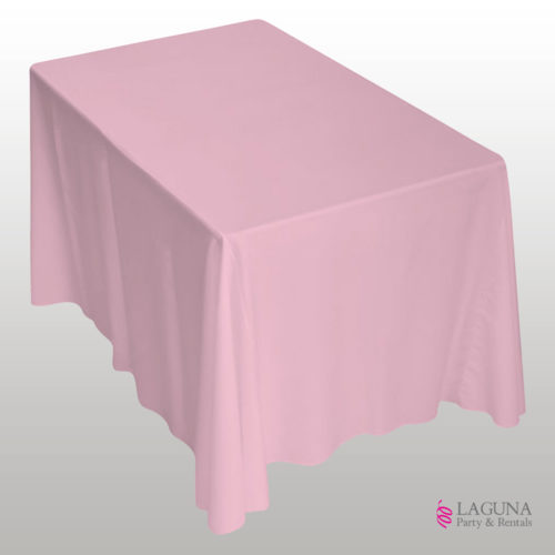 Rectangle Table Drape, Linen, Pink