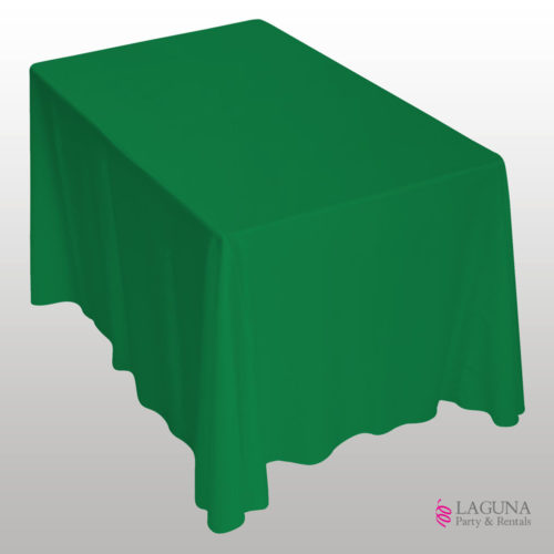 Rectangle Table Drape, Linen, Green