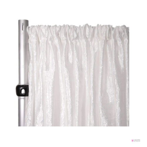 Drapes, Satin, White