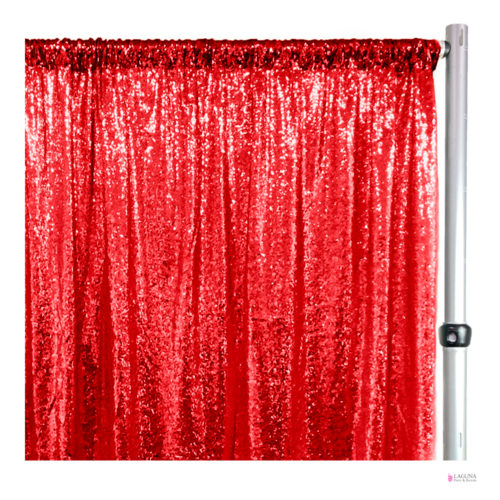 Drapes, Sequin, Red