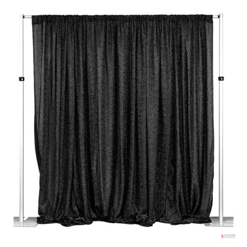 Backdrop, Pipe & Drape, 8-14 Ft (W) with Crush Satin Drape