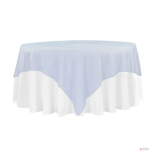 Table Overlay, Organza, Baby Blue