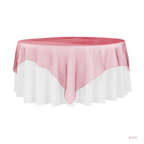 Table Overlay, Organza, Burgundy