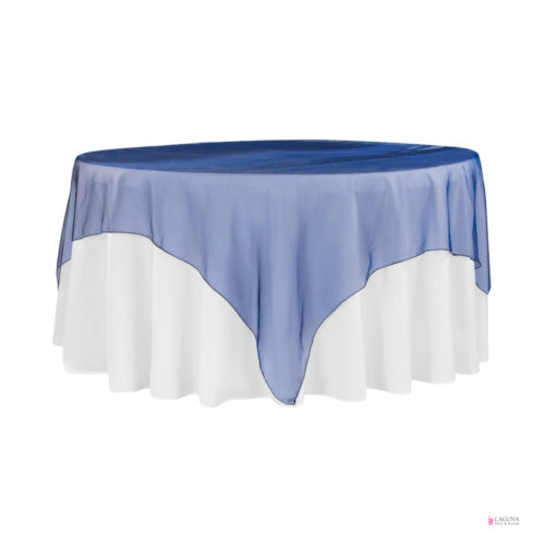 Table Overlay, Organza, Navy