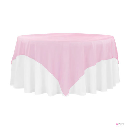Table Overlay, Organza, Pink