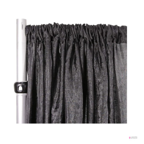 Drapes, Satin, Black