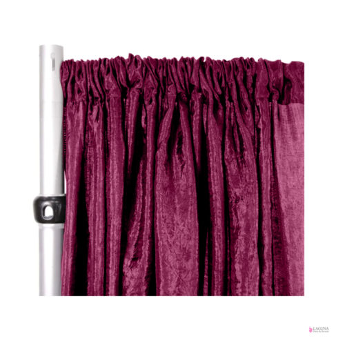 Drapes, Satin, Burgundy