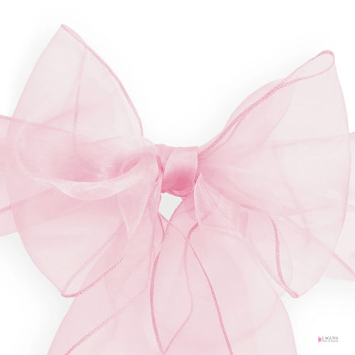 Organza Sash, Pink (set of 10)