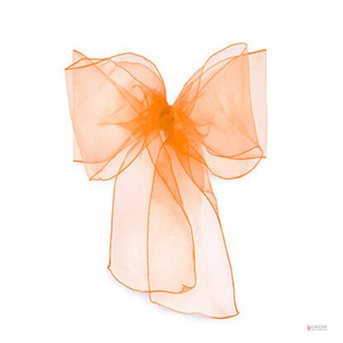 Organza Sash, Orange (set of 10)