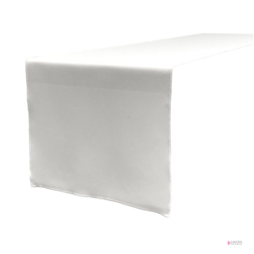 Table Runner, Satin, White
