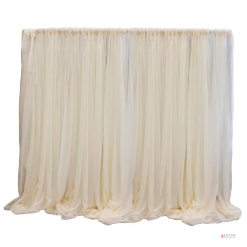 Drapes, Chiffon, Ivory