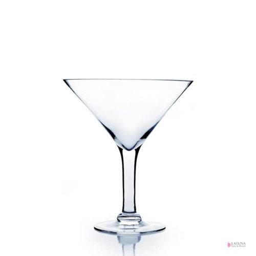 Martini Glass Shape Vase, S, 10" (H) X 9" (W), Clear