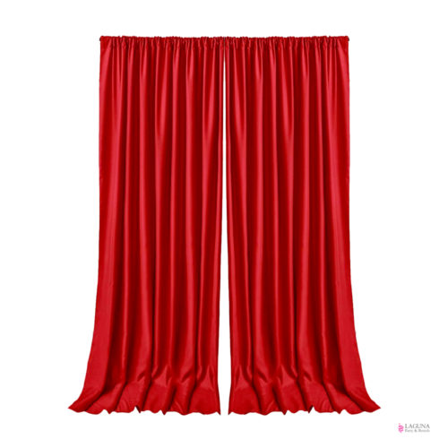 Drapes, Polyester, Red
