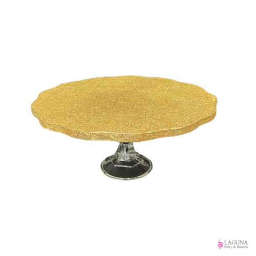 10" Cake / Dessert Stand, Round with Scallop Edge
