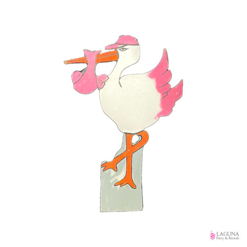 Stork, Pink, 5 Ft Tall