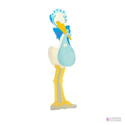 Stork, Blue, 7.5 Ft Tall