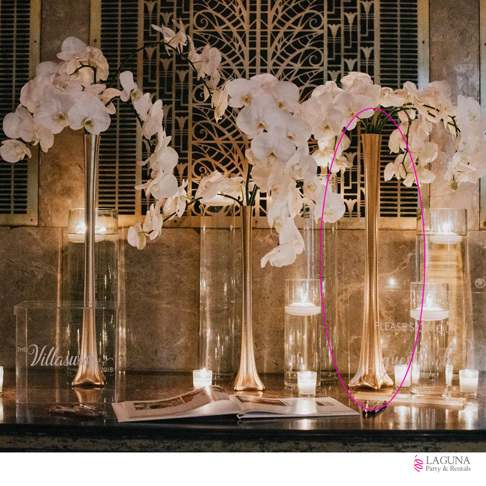 Eiffel Tower Glass Vase 24 Inches | Buy Elegant Wedding Centerpiece