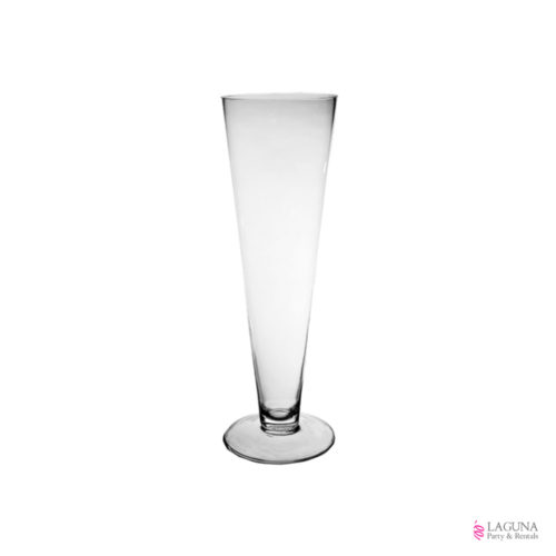 Trumpet Vase, 16" (H), Clear