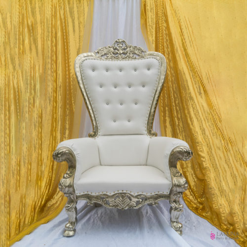 Throne Chair, Silver, Single