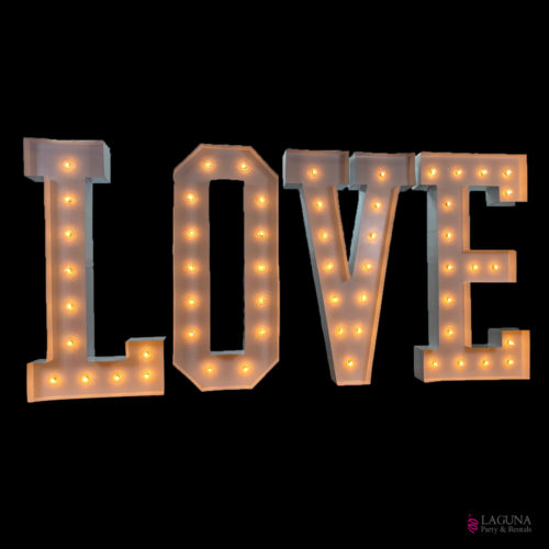 LOVE Marquee Light Up LED Letter Decor Set, 24" tall