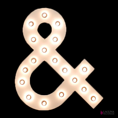 & (Ampersand) Marquee Light Up LED Decor, 48" tall