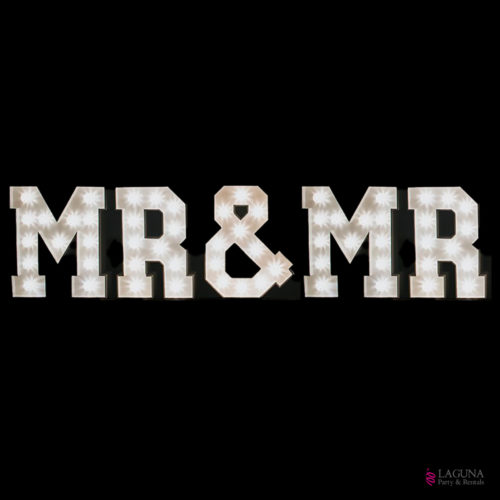 MR & MR Marquee Light Up LED Letter Decor Set, 24" tall