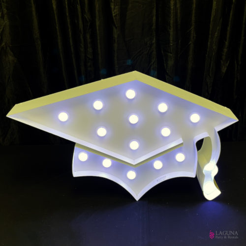 Graduation Graduate Hat Marquee Light Up LED, 16" tall