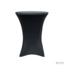 Fitted Spandex Table Cover for Bar/Cocktail Table, 24" Round, Black