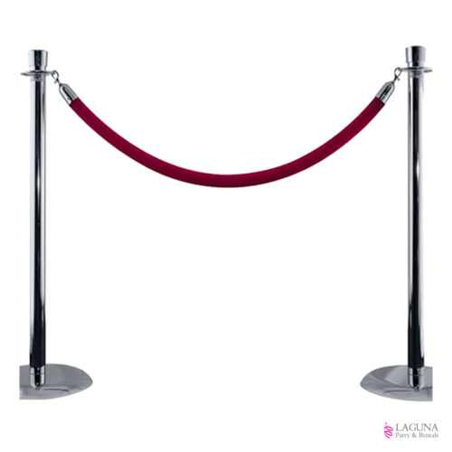 Stanchion/Special Event Rope, Burgundy Velvet